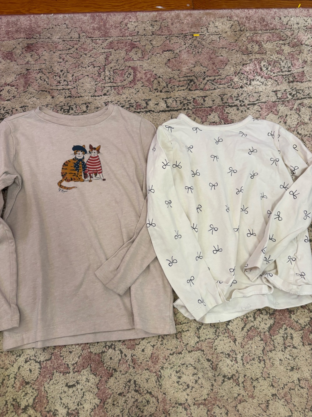 Crewcuts Pink Logo on Light Beige Tee